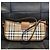 Borsa a spalla Burberry Check in tela beige e marrone chiaro - vista 5