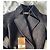 Alaïa Flared Printed Coat in Black Wool Navy blue - view 2