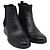 Stivaletti Chelsea Prada in pelle nera Nero - vista 3