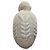 Berretto Moncler con pompon in lana bianca Bianco Crudo - vista 5