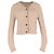Boxy V-Neck Cardigan aus beigem Nylon von Acne Studios