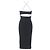 Vestido midi ajustado sin mangas con corte en la espalda en modal negro de Alexander Wang - vista 3