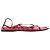 The Row Bare Sandals in Red Leather