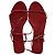 The Row Bare Sandals in Red Leather - view 2