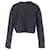 Cropped Rundhals-Pullover aus schwarzer Baumwolle von Acne Studios  - Ansicht 3