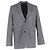 Blazer de un solo botón en lana gris Totême