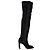 Bottes montantes Jimmy Choo Marie 100 en daim noir