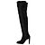 Bottes montantes Jimmy Choo Marie 100 en daim noir - vue 4