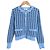 Autre Marque ANAYI Check Strickjacke Blau