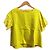 Autre Marque Top de Lino con Mangas de Encaje ANTIPAST Amarillo