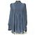 Autre Marque Bluse mit Raffung Tiara Frontal Blau Marineblau