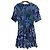 Seiden-Rayon-Kleid mit Blumenmuster von Kate Spade New York Blau - Ansicht 2