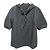 Autre Marque Blusa de algodão processado com mangas curtas Ballsey Preto