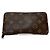 Cartera bi-fold Zippy Louis Vuitton marrón Castaño