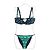 Parte inferior de bikini de nylon Louis Vuitton Verde Azul marino
