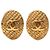 Orecchini a clip intrecciati Chanel Coco Mark D'oro