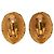 Orecchini a clip intrecciati Chanel Coco Mark D'oro - vista 2