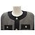 NEW PIERRE BALMAIN COTTON SHORT JACKET WITH GOLD BUTTONS SIZE 42 BLACK - view 2