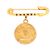 VINTAGE CHANEL BROSCHE PIN MEDAILLE LOGO CC 1994 GOLDMETALL BROSCHE Golden