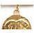 VINTAGE CHANEL BROSCHE PIN MEDAILLE LOGO CC 1994 GOLDMETALL BROSCHE Golden - Ansicht 3