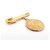 VINTAGE CHANEL BROSCHE PIN MEDAILLE LOGO CC 1994 GOLDMETALL BROSCHE Golden - Ansicht 5