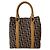 Bolso de mano de lona y cuero Trotter Christian Dior Castaño - vista 4