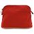 Pochette in tela e pelle Bolide 20 di Hermès Rosso