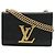 Borsa a Spalla in Pelle Louise MM di Louis Vuitton Nero