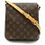 Borsa a Spalla Musette Salsa Monogram Louis Vuitton Marrone