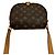 Borsa a spalla mini Tambourin in pelle Monogram Louis Vuitton Marrone - vista 5