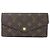 Portafoglio Lungo Monogramma Sarah di Louis Vuitton Marrone
