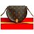Sac à épaule en cuir Monogram Tambourin de Louis Vuitton Marron