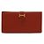 Hermès Béarn Epsom Lange Brieftasche Orange