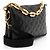 Louis Vuitton Monogram Prägung Lammleder Coussin MM Schultertasche Schwarz - Ansicht 2