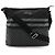 Borsa a Spalla in Nylon e Pelle Diamante Gucci Nero