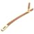 Hermès Kelly Swift Necklace Golden Metallic Leather