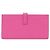 Portafoglio Lungo Soufflet Chèvre Béarn Hermès Rosa - vista 2