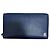 Balenciaga Leather Long Zip Wallet Blue