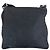 Bolsa mensageiro em nylon tessuto com logo triangular Prada Preto - vista 2