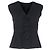 Schwarz Polyester V-Ausschnitt Rüschenshirt von Marc Jacobs