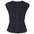 Schwarz Polyester V-Ausschnitt Rüschenshirt von Marc Jacobs - Ansicht 3
