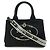Borsa Tote in Tela CANAPA di Prada Nero