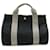 Hermès Cannes PM Canvas Tote Bag Schwarz Leinwand