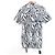 Autre Marque UNITED TOKYO Zebra Shirt Black White