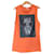 Top sin mangas estampado de Acne Studios Naranja