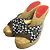 Sandali con zeppa Espadrille Christian Louboutin Nero Bianco Beige