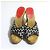 Sandali con zeppa Espadrille Christian Louboutin Nero Bianco Beige - vista 3