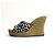 Sandali con zeppa Espadrille Christian Louboutin Nero Bianco Beige - vista 4