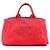 Prada Canapa Tote Tasche Rot