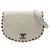 Borsa a tracolla Chanel Matelassé Coco Mark con catena Bianco